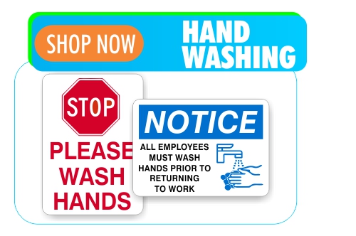 hand washing signs